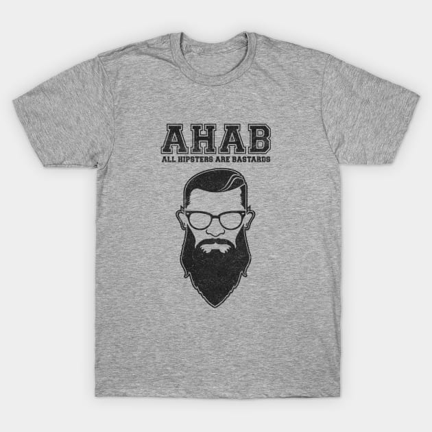 ALL HIPSTERS ARE BASTARDS - Funny (A.C.A.B) Parody T-Shirt by badbugs